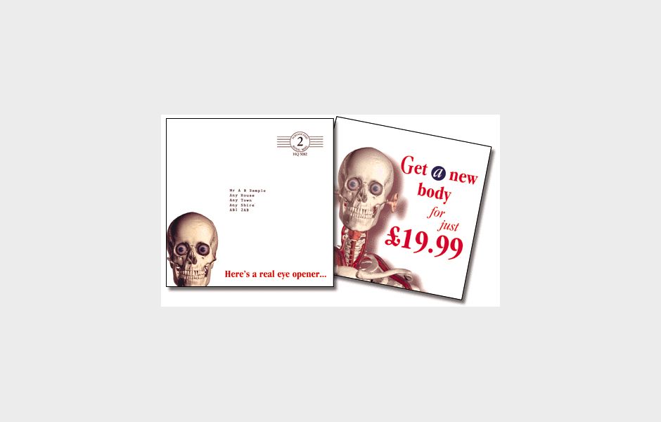 Mailshot for Dorling Kindersley 'Skeleton'